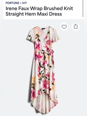 Faux Wrap Dress (L)